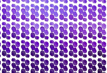 Light Purple vector template with bubble shapes.