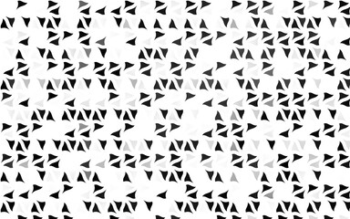 Light Silver, Gray vector cover in polygonal style. Illustration with set of colorful triangles. Modern template for your landing page.