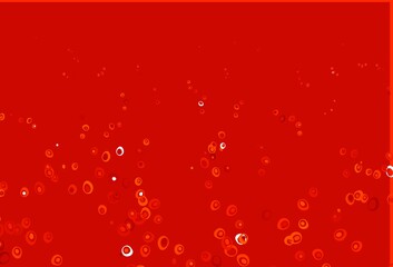 Light Orange vector pattern with spheres.