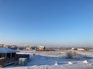 winter in the village