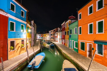 Colorful Burano island in Italy