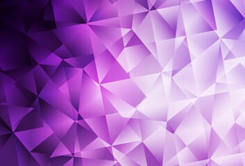 Light Purple, Pink vector polygon abstract background.