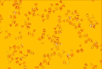 Light Orange vector backdrop with lines, circles, rhombus.