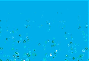 Light Blue, Green vector backdrop with dots.