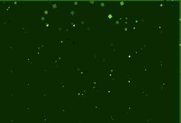 Light Green vector layout with circles, lines, rectangles.