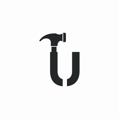 Home Builder Letter U Logo design vector