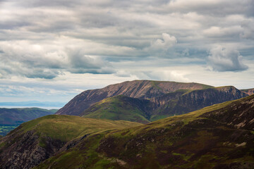 Fototapeta na wymiar Haystacks summit in Lake District. Cumbria. England