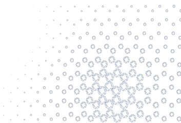 Light blue vector pattern with spheres.
