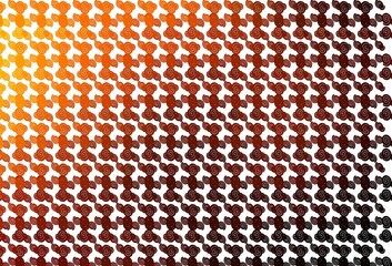 Light Orange vector template with bubble shapes.