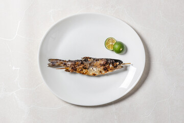 鮎の塩焼き　Photo of grilled sweetfish with salt