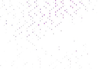 Light Purple vector cover with EUR, JPY, GBP signs.