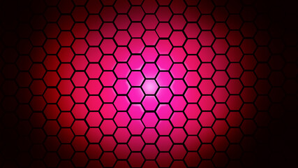 Popular Hexagon cartoon space game background art illustration game mars poster moon book cover design