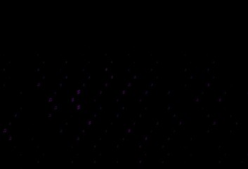 Dark Purple vector pattern with music elements.