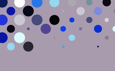 Light Pink, Blue vector cover with spots. Blurred bubbles on abstract background with colorful gradient. Design for posters, banners.