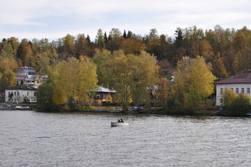 town view from the river 