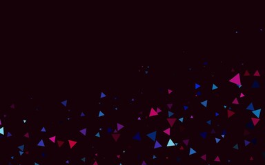 Light Blue, Red vector background with triangles. Abstract gradient illustration with triangles. Smart design for your business advert.