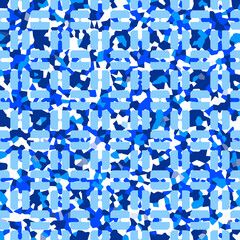 abstract blue mosaic pattern background