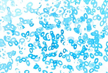 Light Blue, Yellow vector cover with spots.