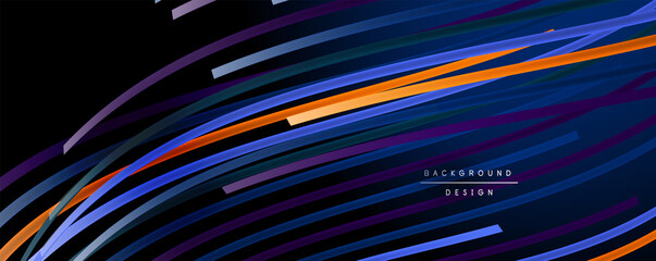 Abstract colorful lines vector background. Internet, big data and technology connections concept, abstract template