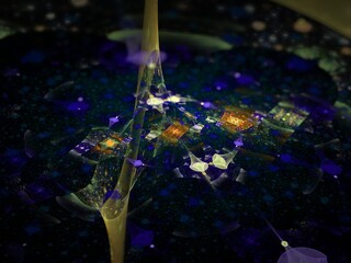 Imaginatory fractal background Image