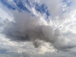 Fototapeta na wymiar Beautiful white fluffy cloudy sky background,
