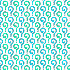 Doodle question mark seamless pattern background