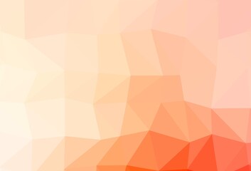 Light Red vector abstract polygonal layout.