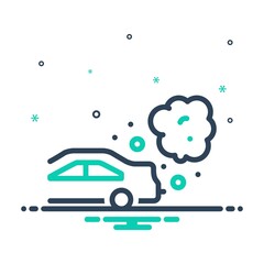 Mix icon for pollution