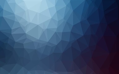 Dark BLUE vector polygon abstract backdrop. A completely new color illustration in a vague style. Completely new design for your business.