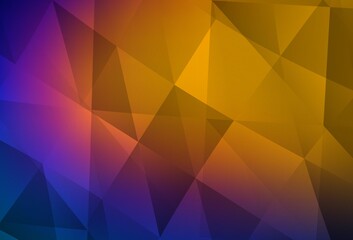 Light Blue, Red vector polygon abstract background.