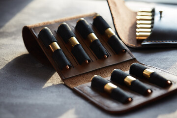 cartridges for a hunting rifle. carbine. clip - 398856124