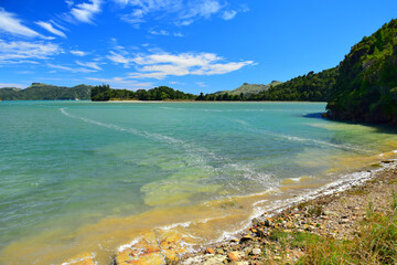 The beautiful Whanganui Inlet, New Zealand, South Island.