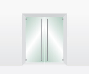 Glass transparent door