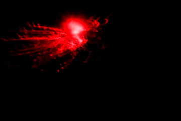 abstract light in dark, motion blur