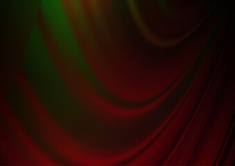 Fototapeta premium Dark Green, Red vector glossy abstract background. Colorful illustration in blurry style with gradient. Brand new design for your business.