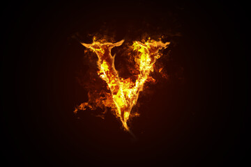 Fire letter V