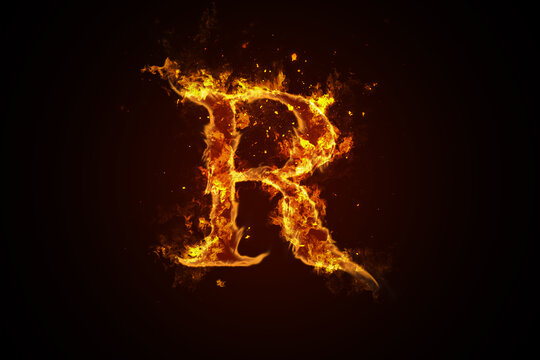 Fire letter R