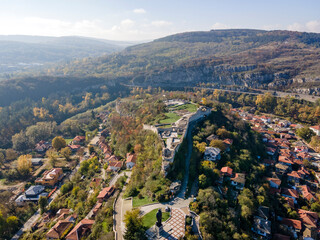 Ruins of medieval fortress in town of Lovech, Bulgaria