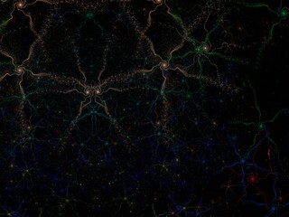 Imaginatory fractal background Image