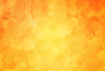 Light Yellow vector texture with abstract forms.