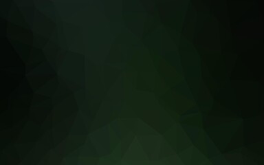 Dark Green vector blurry triangle texture. An elegant bright illustration with gradient. Textured pattern for background.
