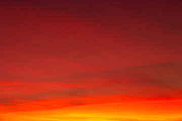 Obraz premium Beautiful sky. Clouds in twilight sky in evening. Colorful sky in twilight time.