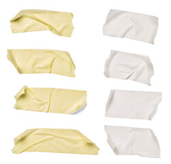 Obraz premium adhesive tape sticky duct masking scotch background torn paper piece label message note repair