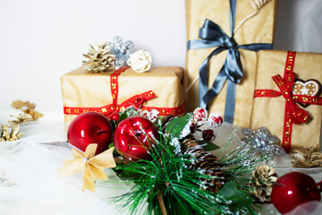 Naklejka na ściany i meble christmas gift box