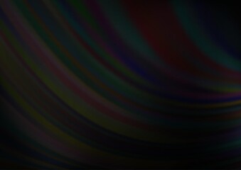 Dark Silver, Gray vector template with abstract lines. Modern gradient abstract illustration with bandy lines. A new texture for your  ad, booklets, leaflets.