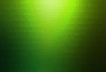 Light Green vector triangle mosaic template.
