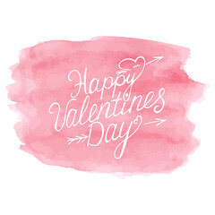 Happy valentines day handwritten text. Vector illustration EPS 10. Hand drawn lettering phrase Happy Valentines Day.