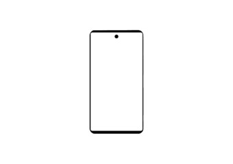 Template for infographics or presentation. Mockup generic device. Vector smartphone isolated on white background. Simple vector