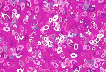 Light Pink vector cover with spots.