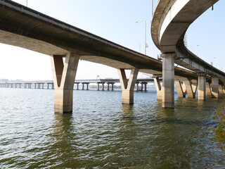 The appearance of the bridge on the Han River